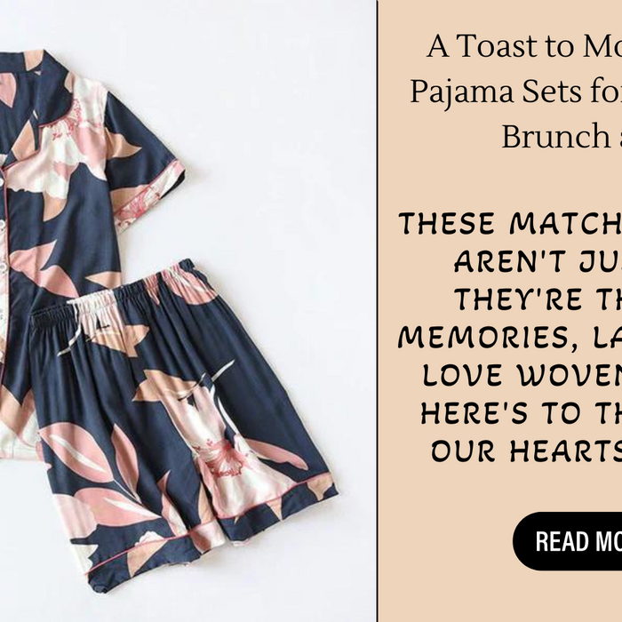 A Toast To Mom: Matching Pajama Sets For Mother's Day Brunch At Home