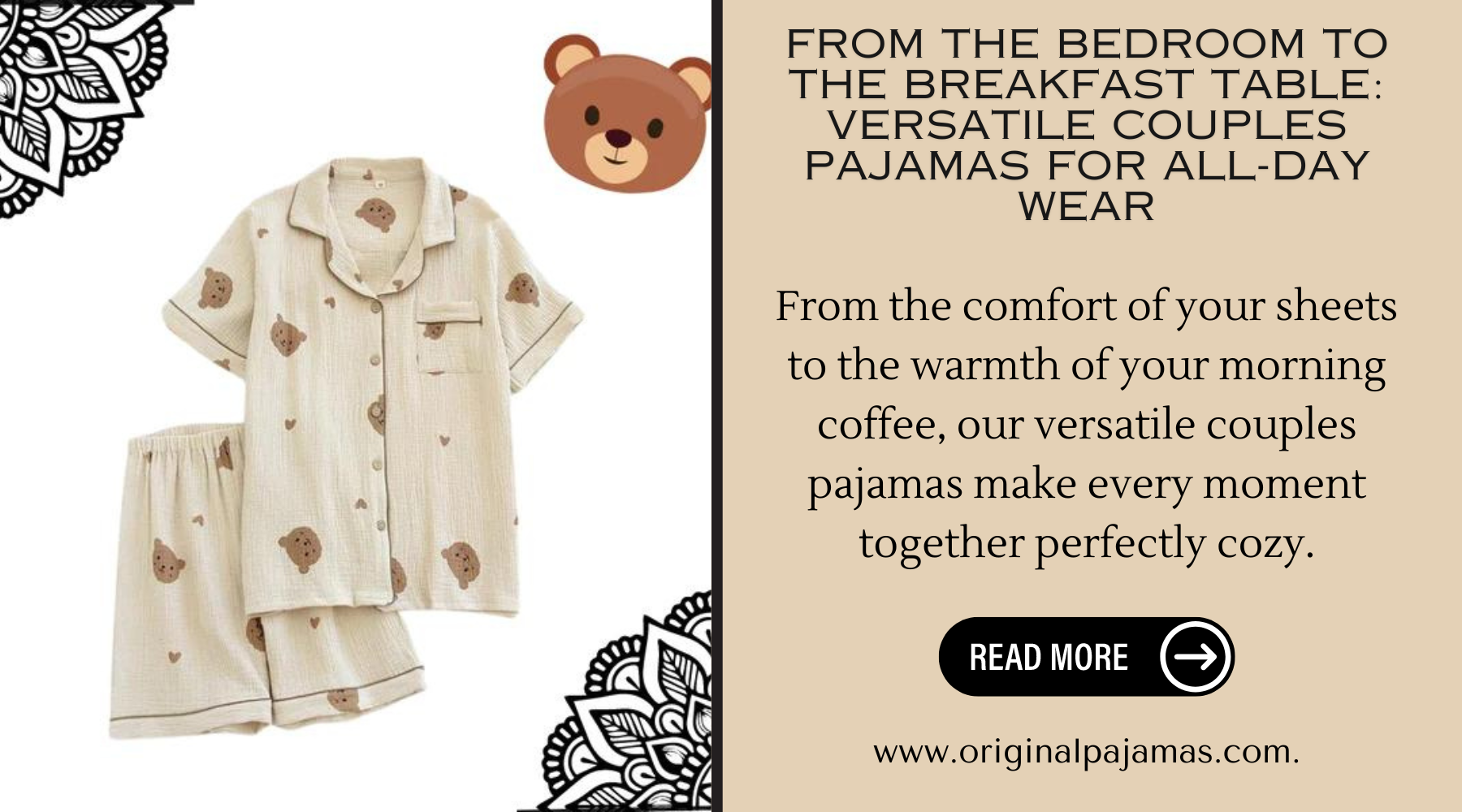 From The Bedroom To The Breakfast Table: Versatile Couples Pajamas For All-Day Wear