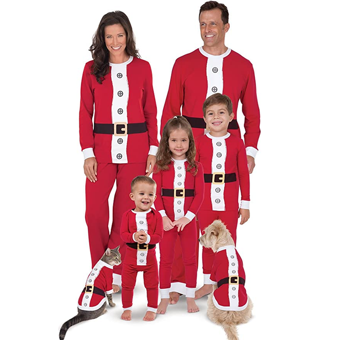 Santa Claus Themed Matching Pajama Sets For Family