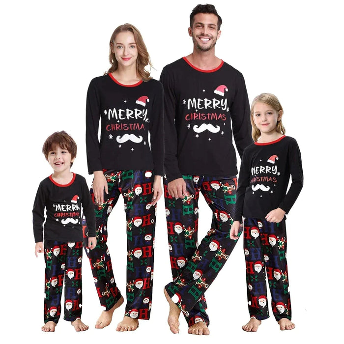 Merry Christmas Printed Matching Family Pajama Sets