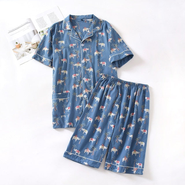 The Short Sleeved Thin Best Cotton Pajamas