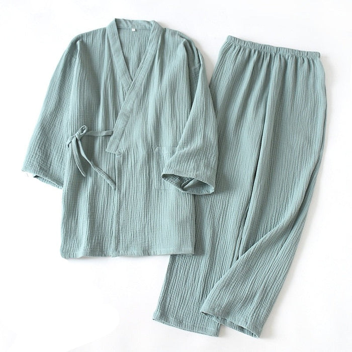The Kimono Solid Original Pajamas 2 Piece Sleepwear