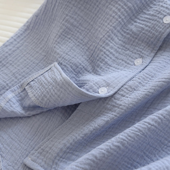 The Ruched Frilled Solid Original Pajamas