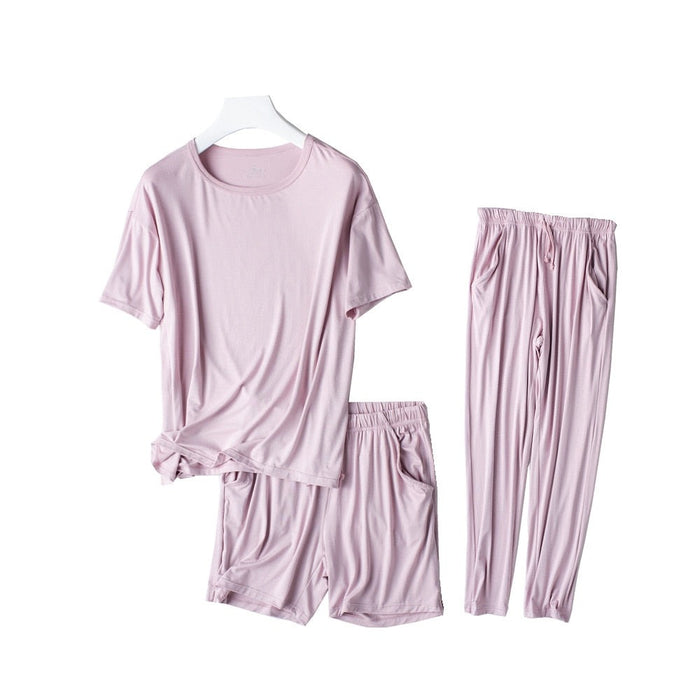 The Spring & Summer 3 Piece Sleepwear Set Original Pajamas