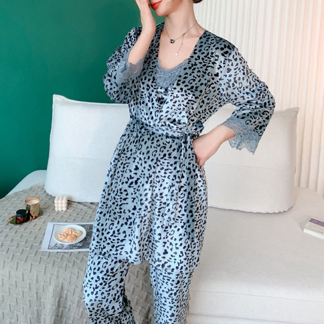 The Animal Print Comfy Cute Pajamas Set For Women