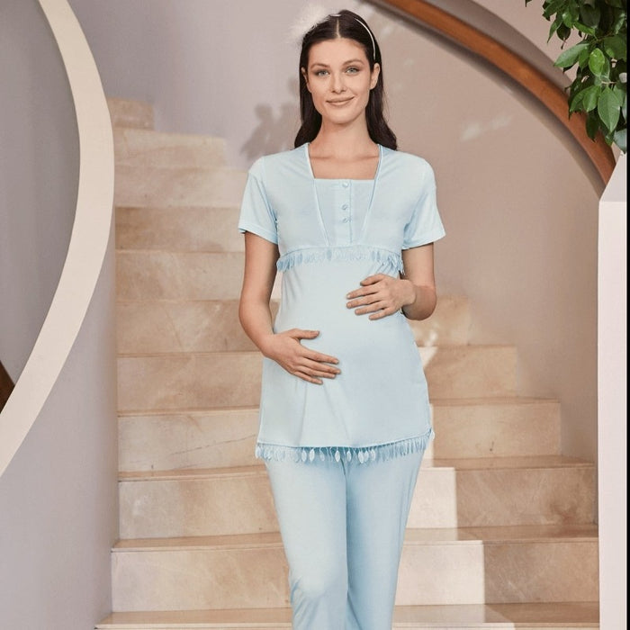 The Cotton Leaf Pregnancy Pajama Set Original Pajamas