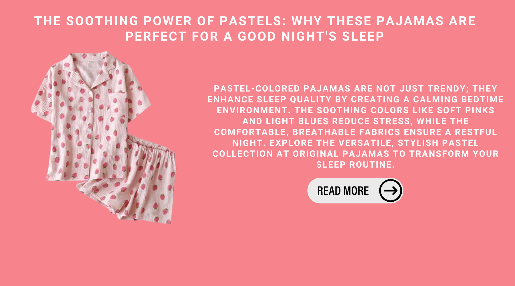 The Soothing Power Of Pastels: Why These Pajamas Are Perfect For A Good Night's Sleep