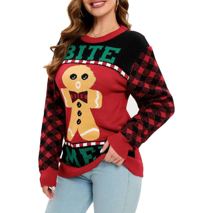 Novelty Holiday Print Christmas Sweater