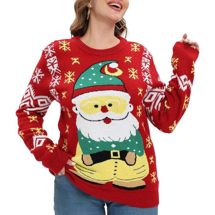 Novelty Holiday Print Christmas Sweater