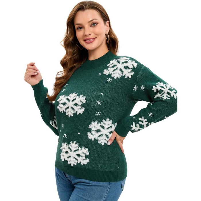 Novelty Holiday Print Christmas Sweater