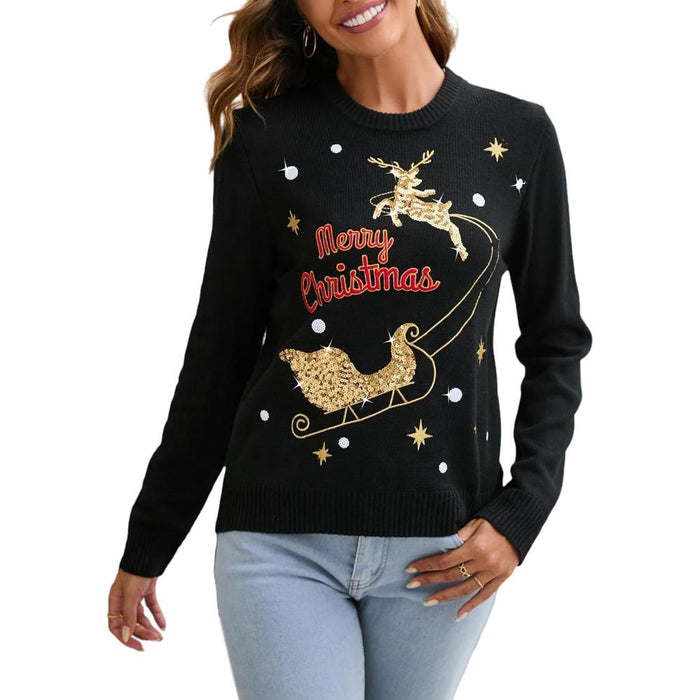 Embellished Winter Christmas Holiday Sweaters