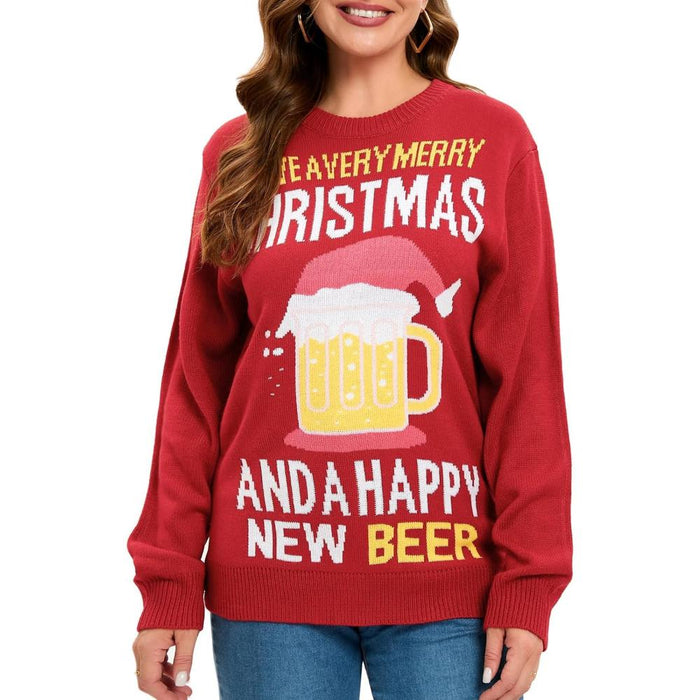 Novelty Holiday Print Christmas Sweater