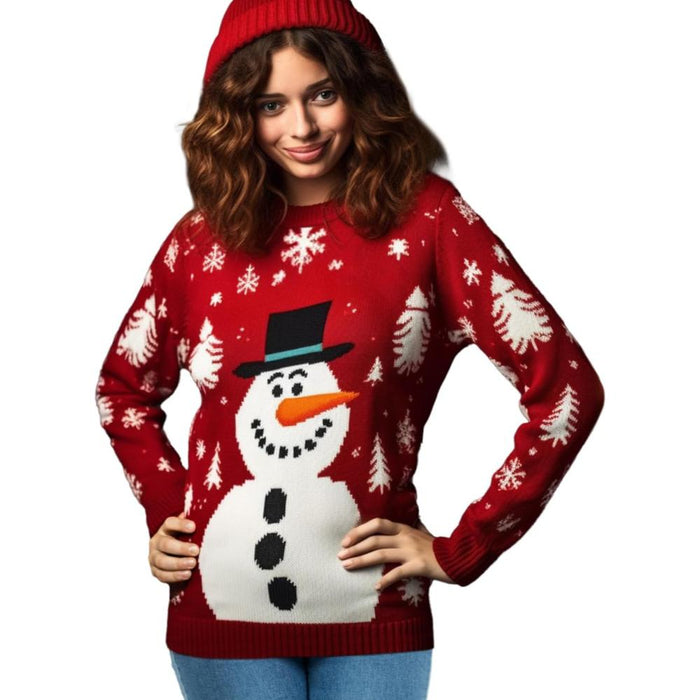 Novelty Holiday Print Christmas Sweater