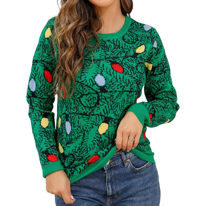 Novelty Holiday Print Christmas Sweater