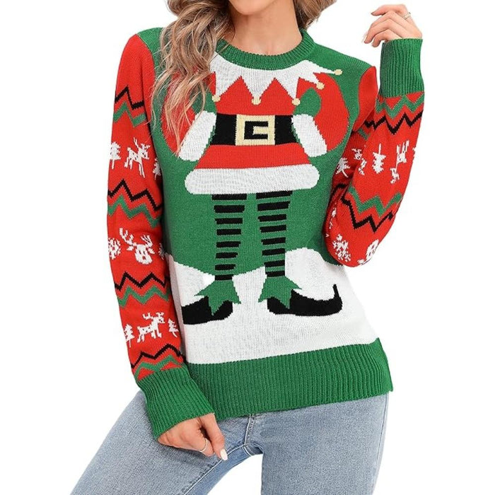 Knitted Sweater For Holiday Party Theme