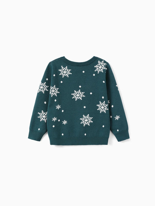 Snowflake Details Matching Christmas Sweater