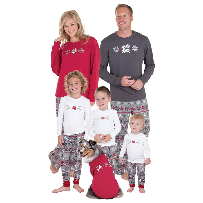 The Nordic Theme Print Family Pajama Set