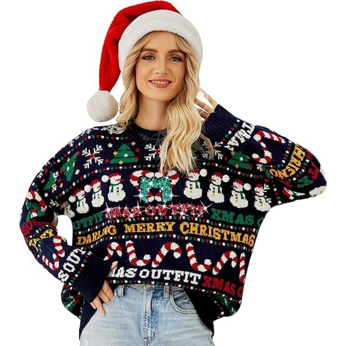 Knitted Sweater For Festive Holiday Celebrations