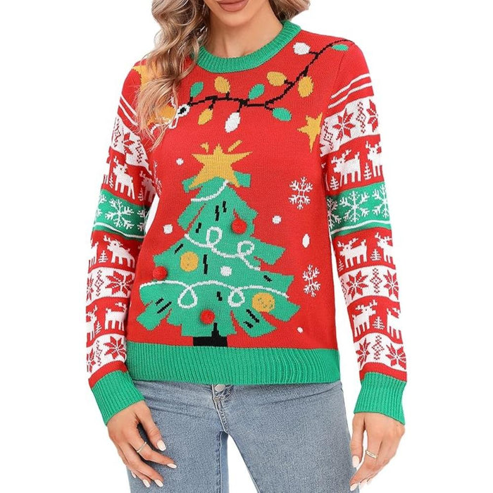 Knitted Sweater For Festive Holiday Celebrations