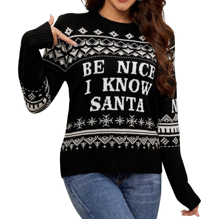 Knitted Sweater For Festive Holiday Celebrations