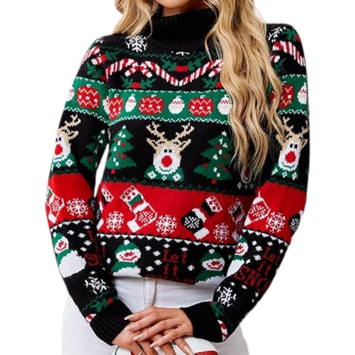 Knitted Sweater For Festive Holiday Celebrations