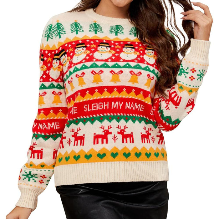 Knitted Sweater For Festive Holiday Celebrations