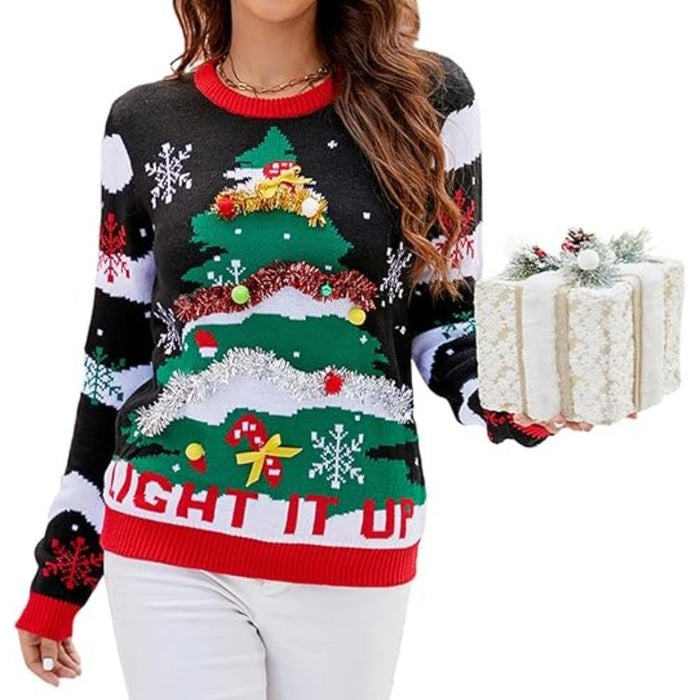 Knitted Sweater For Festive Holiday Celebrations