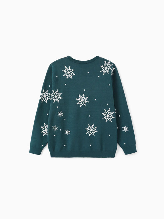 Snowflake Details Matching Christmas Sweater