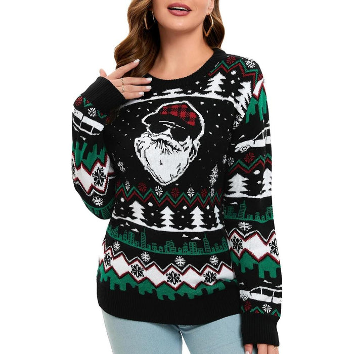 Novelty Holiday Print Christmas Sweater