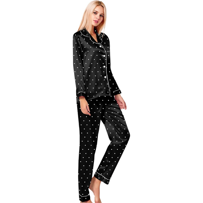 Polka Dot Printed Pajama Set