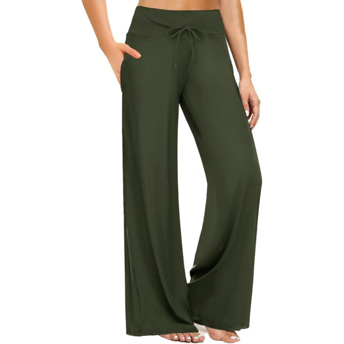 Comfy Casual Drawstring Pajama Pants With Pocket