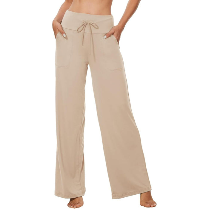 Comfy Casual Drawstring Pajama Pants With Pocket