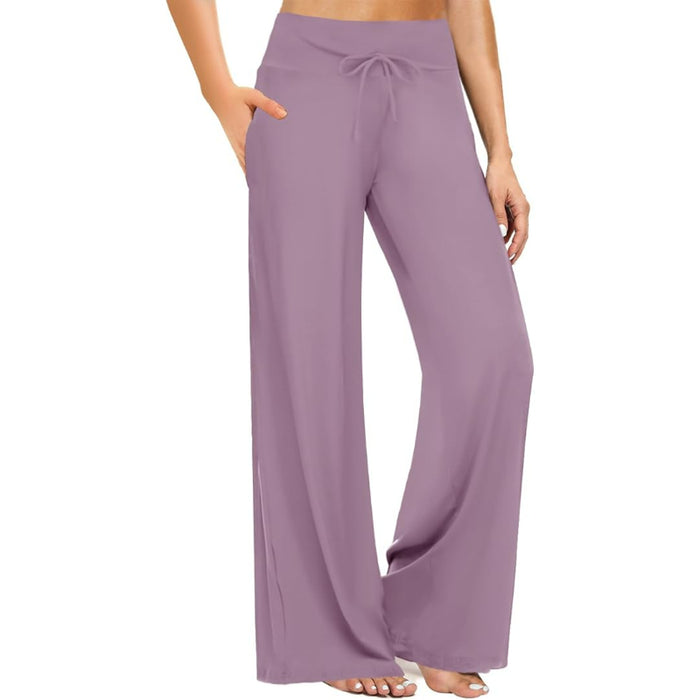 Comfy Casual Drawstring Pajama Pants With Pocket