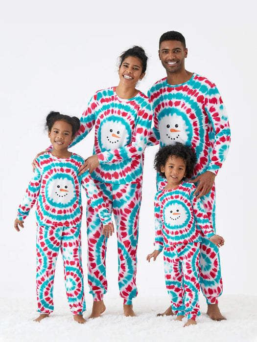 Christmas Snowman Printed Family Matching Pajama Set