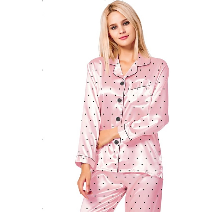 Polka Dot Printed Pajama Set