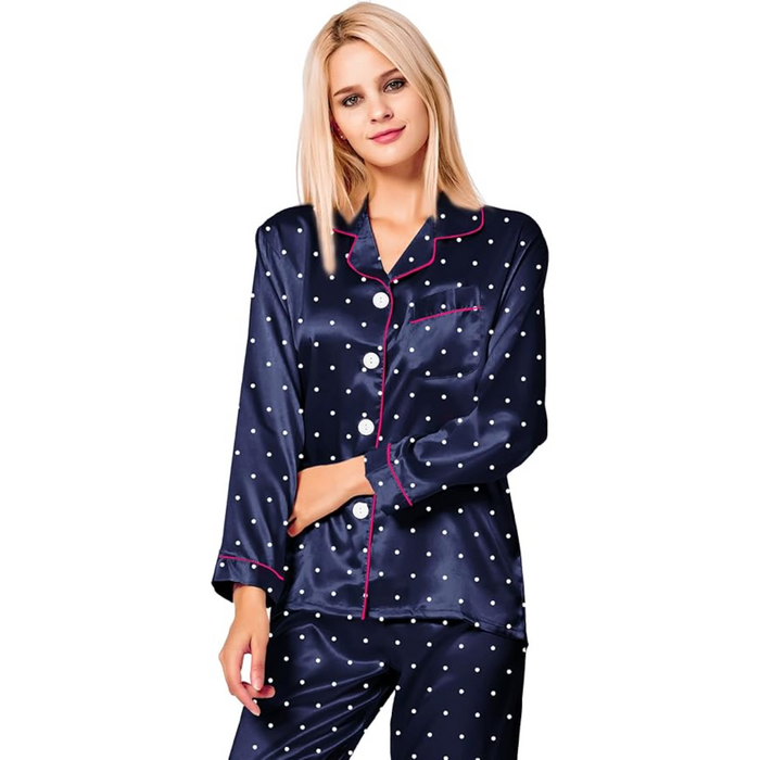 Polka Dot Printed Pajama Set