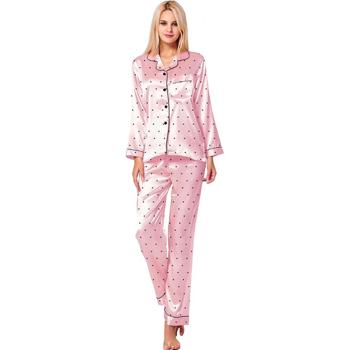 Polka Dot Printed Pajama Set