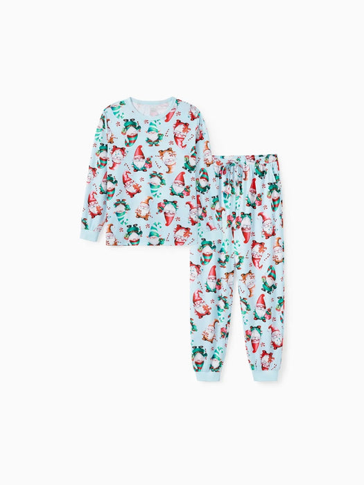 Santa And Reindeer Printed Family Matching Pajama Set