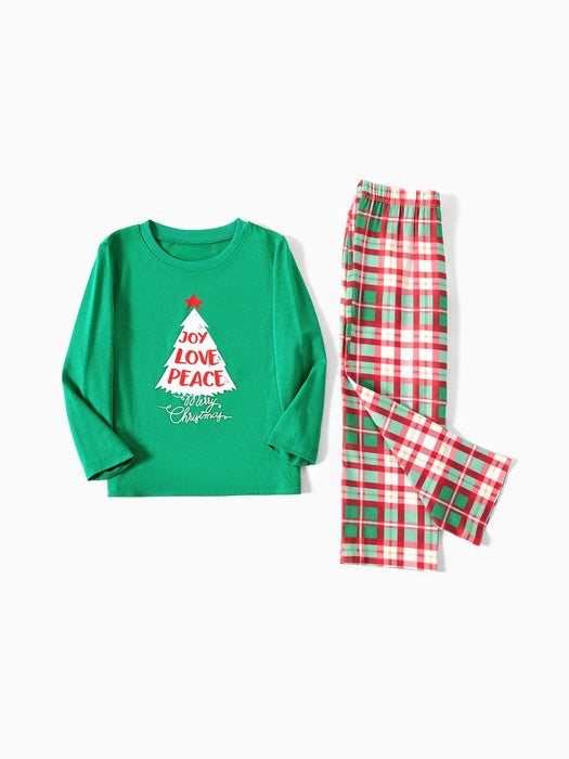 Christmas Joy Peace Family Matching Pajama Set