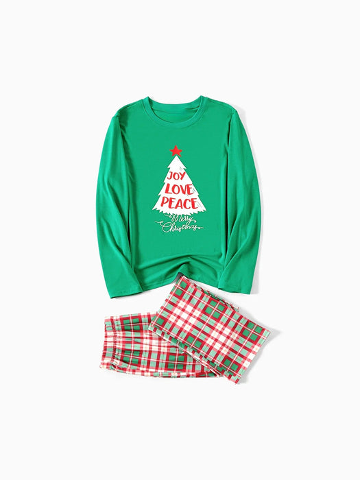 Christmas Joy Peace Family Matching Pajama Set