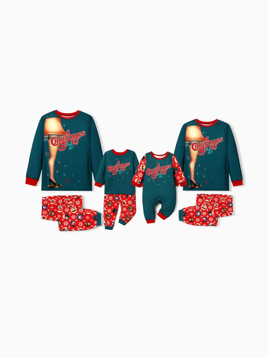 Christmas Story Printed Family Matching Pajama Set