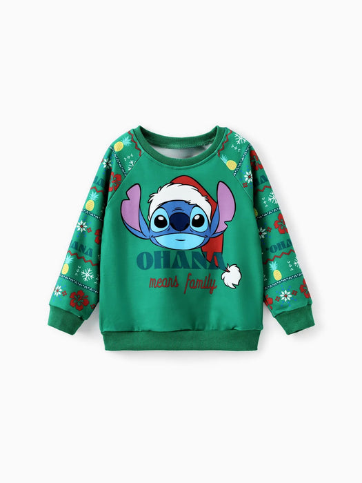 Christmas Family Matching Long Sleeve Stitch Sweatshirt