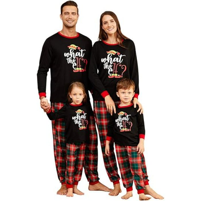 Reindeer Printed Christmas Themed Family Matching Sleepwear