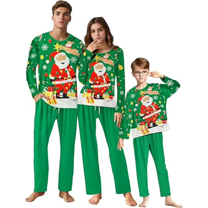 Christmas Themed Family Matching Pajama Set