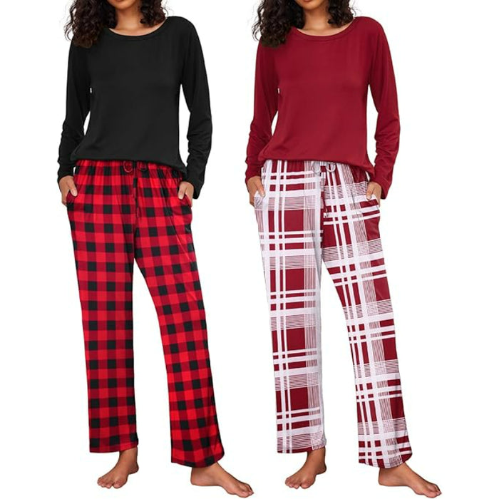 2 Pack Long Sleeve Sleepwear Loungewear