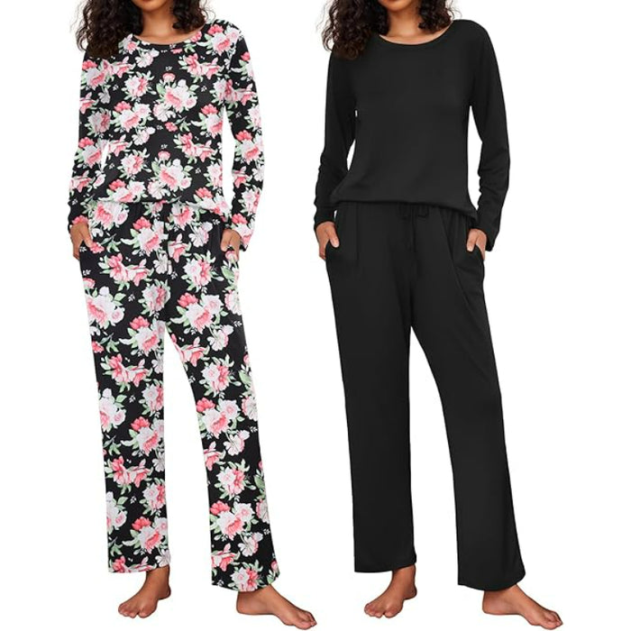 2 Pack Long Sleeve Sleepwear Loungewear