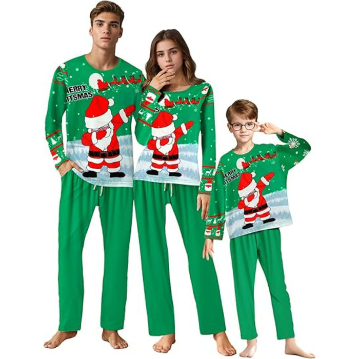 Christmas Themed Family Matching Pajama Set