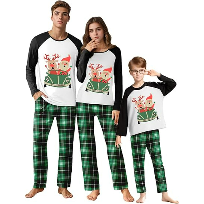 Christmas Themed Family Matching Pajama Set