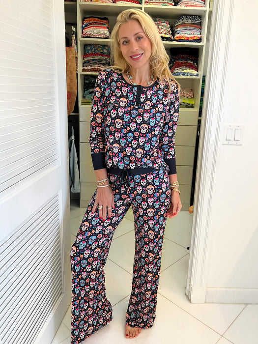 Halloween Colorful Pajama Set With Drawstrings