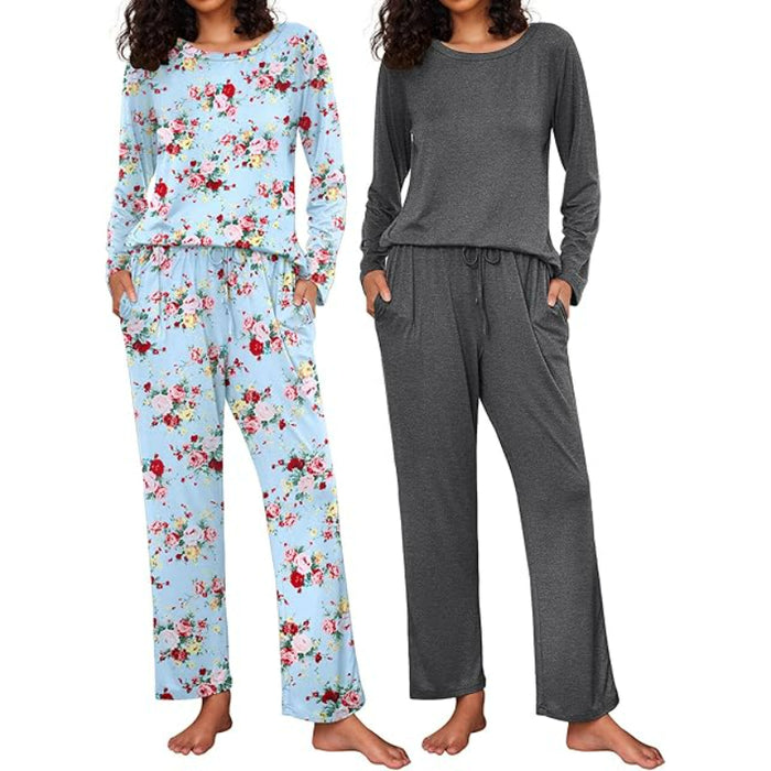 2 Pack Long Sleeve Sleepwear Loungewear